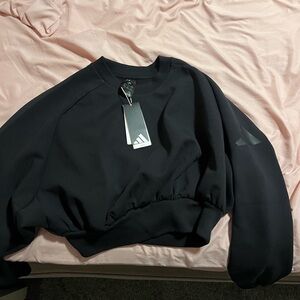 Adidas Women's Black Crew Neck Sweater